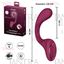 G for Goddess 2 (Wine Red) Estimulador de punto G con carga USB